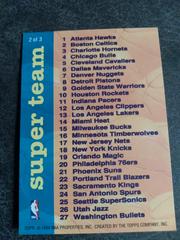 Back Side Of Card | Checklist Beam Team Basketball Cards 1994 Stadium Club