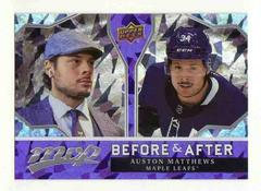 Auston Matthews Hockey Cards 2021 Upper Deck MVP Before and After Prices