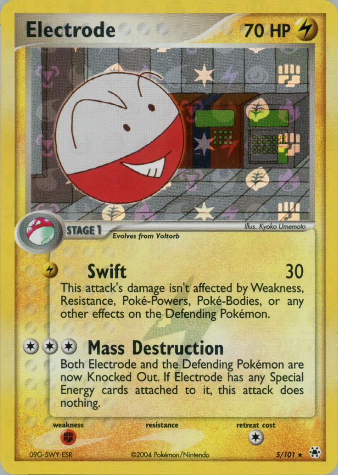 Electrode [Reverse Holo] #5 Pokemon Hidden Legends