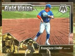 Francisco Lindor #FV12 Baseball Cards 2021 Panini Mosaic Field Vision Prices