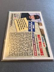 Back | Matt Williams [Profiles by Tony Gwynn] Baseball Cards 1996 Topps Profiles
