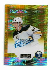 Dylan Cozens [Seismic Gold] #R-DC Hockey Cards 2020 O Pee Chee Platinum Rookie Autographs Prices