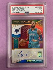Cody Martin [Red] #PP-CMT Basketball Cards 2019 Panini Donruss Elite Pen Pals Prices