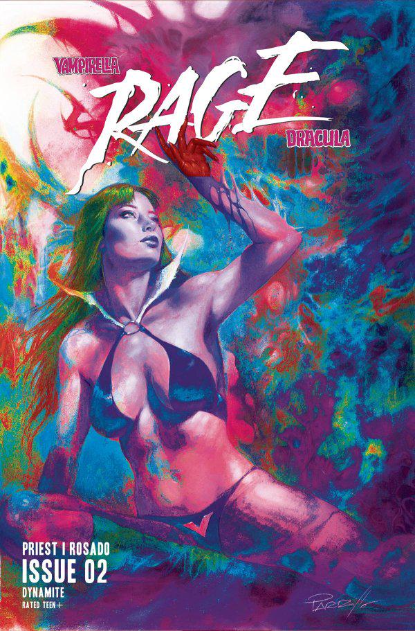 Vampirella Dracula Rage [Parrillo Ultraviolet] #2 (2023) Comic Books Vampirella Dracula Rage