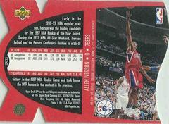 Card Back | Allen Iverson Basketball Cards 1997 Spx Die-Cut