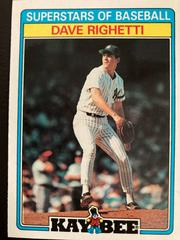 Dave Righetti #27 Baseball Cards 1987 Topps KayBee Superstars Prices