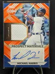 Michael Harris [Orange] #PMS-MH Baseball Cards 2022 Panini Elite Extra Edition Prospect Materials Signatures Prices