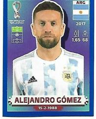 Alejandro Gomez [Blue Border] #ARG 17 Soccer Cards 2022 Panini World Cup Qatar Stickers Prices