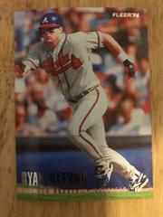 Ryan Klesko #8 Baseball Cards 1996 Fleer Braves Team Set Prices