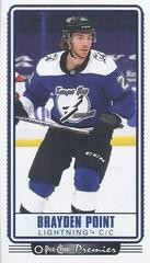 Brayden Point Hockey Cards 2021 O Pee Chee Premier Tallboys Prices