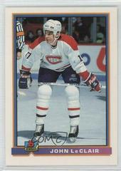 John LeClair #344 Hockey Cards 1991 Bowman Prices