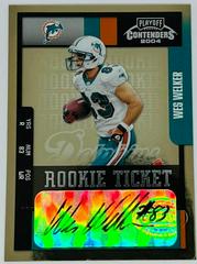 Wes Welker [Prev. Ticket Auto. Emerald] #193 Football Cards 2004 Playoff Contenders Prices