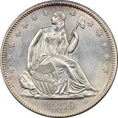 1859 [PROOF] Coins Seated Liberty Half Dollar Prices
