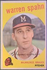 Warren Spahn [Born in 1921] #40 Baseball Cards 1959 Topps Prices
