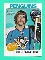 Bob Paradise [Trade Noted] Hockey Cards 1975 O-Pee-Chee Prices