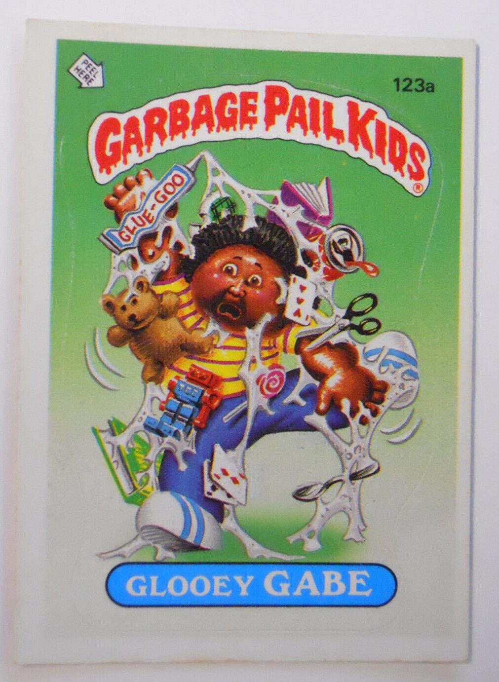 Glooey GABE #123a 1986 Garbage Pail Kids