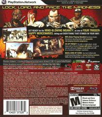 Back Cover | Borderlands Playstation 3