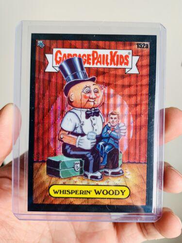 WHISPERIN' WOODY [Black Wave] #152a 2021 Garbage Pail Kids Chrome