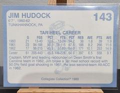 Back Of Card | Jim Hudock Basketball Cards 1989 Collegiate Collection North Carolina
