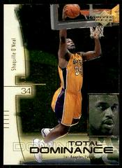 Shaquille O'Neal Basketball Cards 2000 Upper Deck Total Dominance Prices