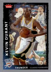 Kevin Durant #195 Basketball Cards 2008 Fleer Prices