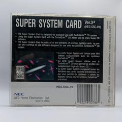 Back Of Case | Super System Card Ver.3.0 TurboGrafx CD