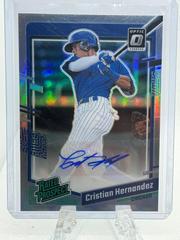 Cristian Hernandez [Holo] #RPS-CH Baseball Cards 2023 Panini Donruss Optic Rated Prospect Signatures Prices
