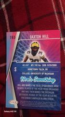 Back  | Daxton Hill [Hobby] Football Cards 2022 Sage Hit