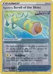 Rapid Strike Scroll of the Skies [Reverse Holo] #151 Pokemon Chilling Reign Prices