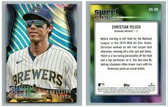Christian Yelich [Blue] #SS-20 Baseball Cards 2022 Topps Sweet Shades Prices