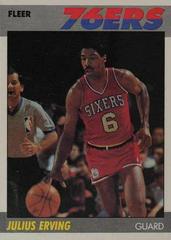 Julius Erving #35 Basketball Cards 1987 Fleer Prices