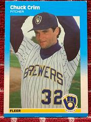 Chuck Crim #U-19 Baseball Cards 1987 Fleer Update Prices