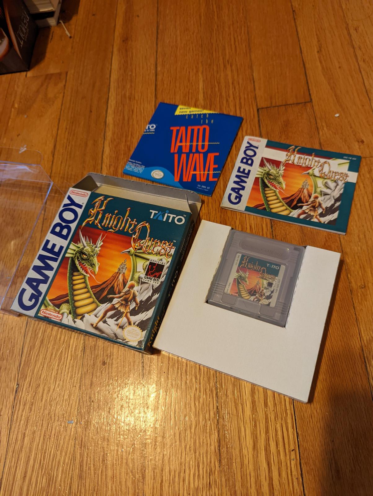 Knight's Quest Item, Box, and Manual GameBoy
