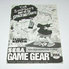 Bart Vs The Space Mutants - Manual | The Simpsons Bart vs the Space Mutants Sega Game Gear