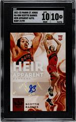 Scottie Barnes [Ruby] #HA-SBN Basketball Cards 2021 Panini Court Kings Heir Apparent Autographs Prices