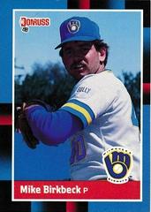 Mike Birkbeck #49 Baseball Cards 1988 Donruss Prices