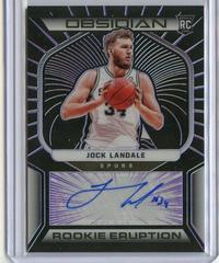 Jock Landale [Purple] Basketball Cards 2021 Panini Obsidian Rookie Eruption Signatures Prices
