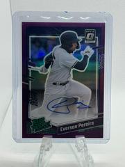 Everson Pereira [Purple] #RPS-EP Baseball Cards 2023 Panini Donruss Optic Rated Prospect Signatures Prices