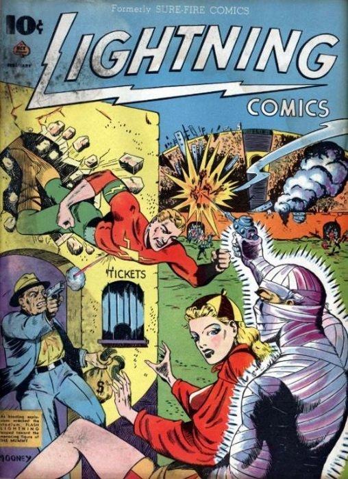 Lightning Comics #5 (1941) Comic Books Lightning Comics