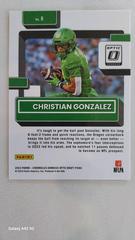Back  | Christian Gonzalez Football Cards 2023 Panini Chronicles Draft Picks Donruss Optic Rated Rookie