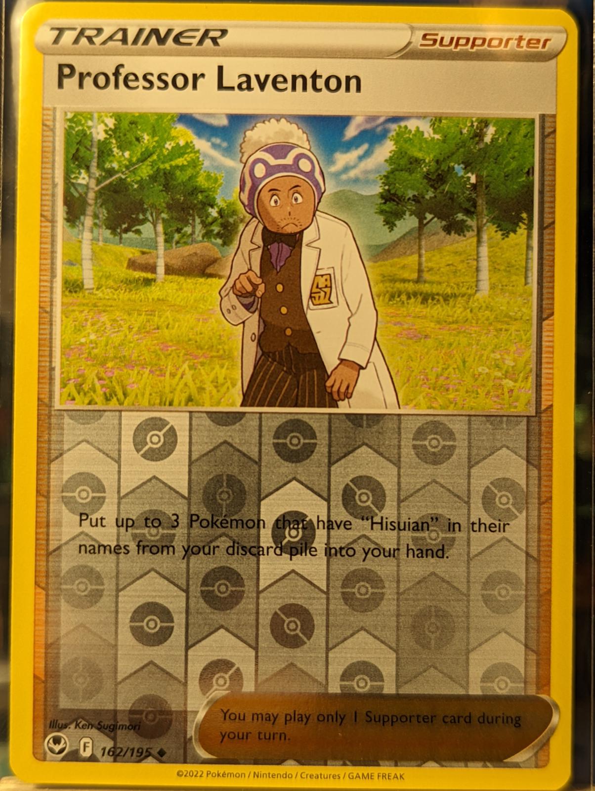 Professor Laventon [Reverse Foil] #162 Pokemon Silver Tempest