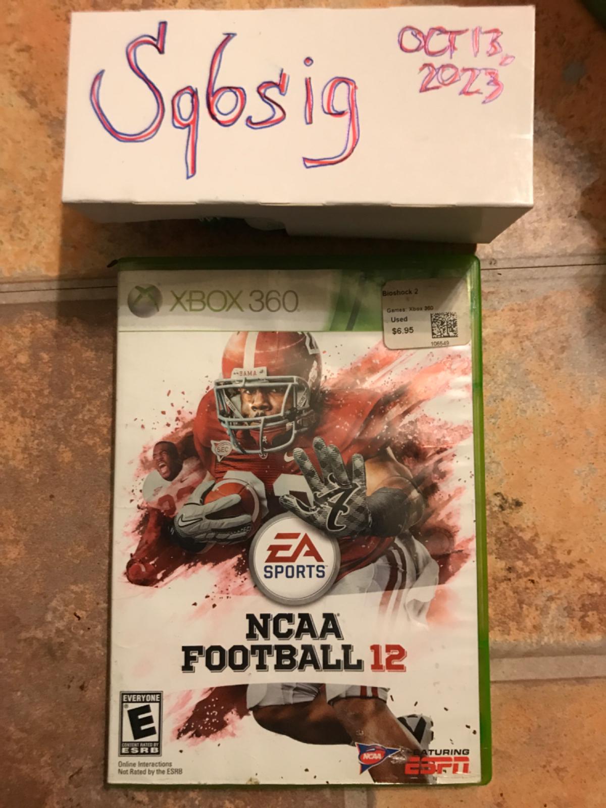 NCAA Football 12 | Item and Box only | Xbox 360