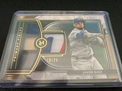 Javier Baez [Primary Pieces Quad Relic] #SPQR-JB Baseball Cards 2021 Topps Museum Collection Prices