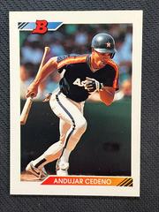 Andujar Cedeno #9 Baseball Cards 1992 Bowman Prices