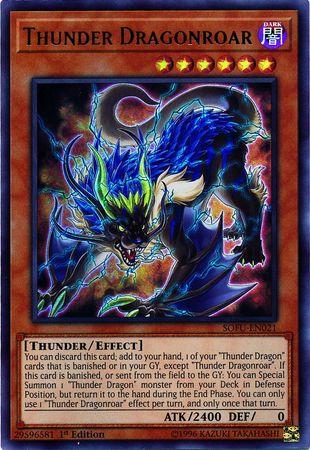 Thunder Dragonroar [1st Edition] SOFU-EN021 YuGiOh Soul Fusion