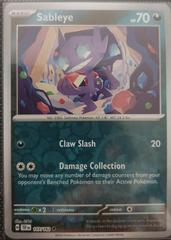 Sableye [Reverse Holo] #107 Pokemon Temporal Forces Prices