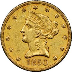 1850 [LARGE DATE] Coins Liberty Head Gold Eagle Prices