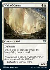 Wall of Omens Magic Adventures in the Forgotten Realms Commander Prices