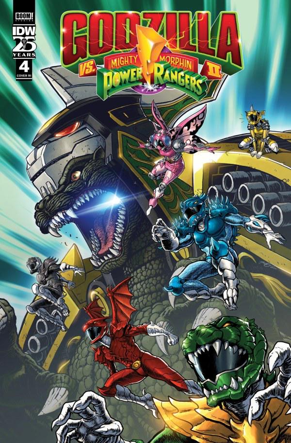 Godzilla vs. the Mighty Morphin Power Rangers II [Frank] #4 (2024) Comic Books Godzilla vs. the Mighty Morphin Power Rangers II