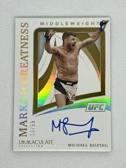 Michael Bisping Ufc Cards 2021 Panini Immaculate UFC Marks of Greatness Autographs Prices
